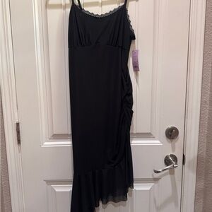 Black, Sexy Asymmetrical Dress